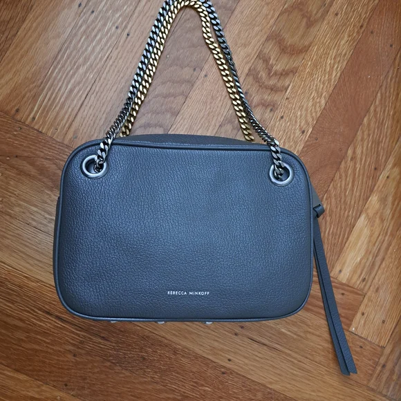 NWT Rebecca Minkoff Lou Handbag - Graphite - Picture 4 of 10